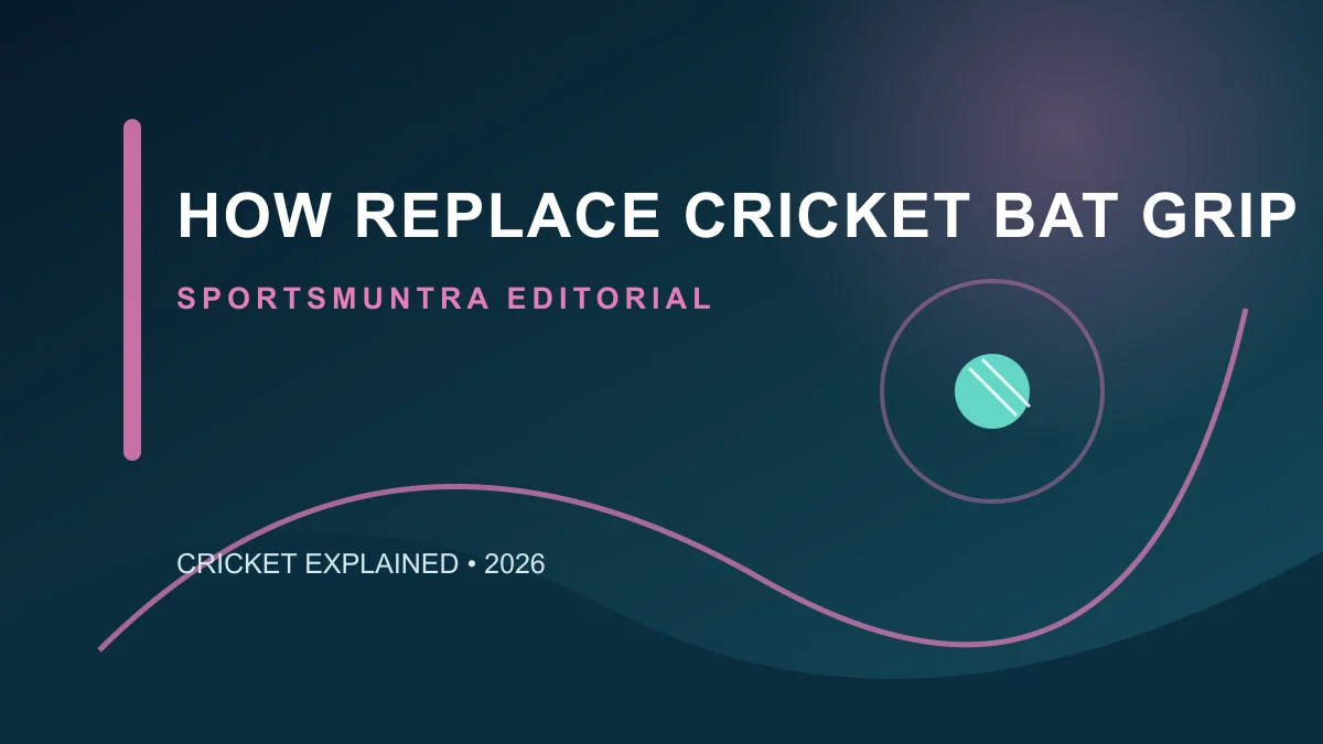 Original editorial illustration for How to Replace a Cricket Bat Grip Safely