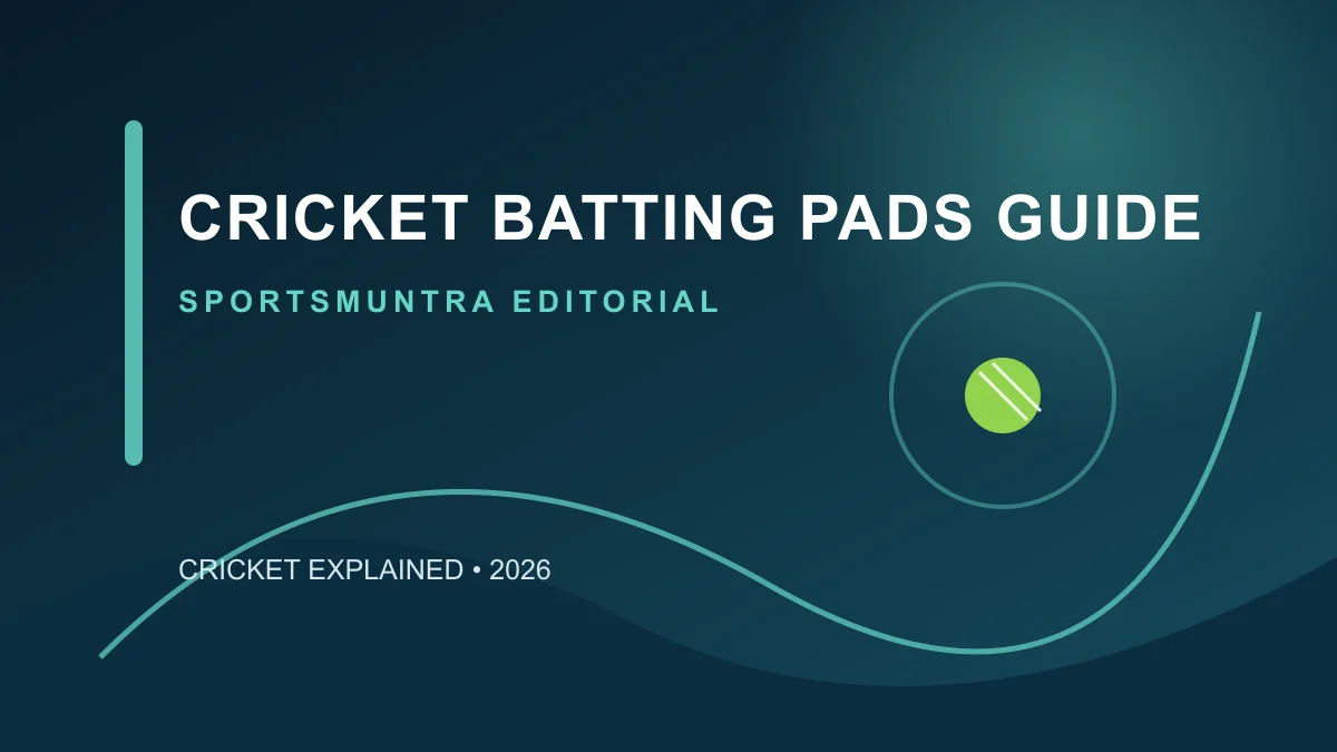 Original editorial illustration for Cricket Batting Pads Guide: fit, protection and buying checks