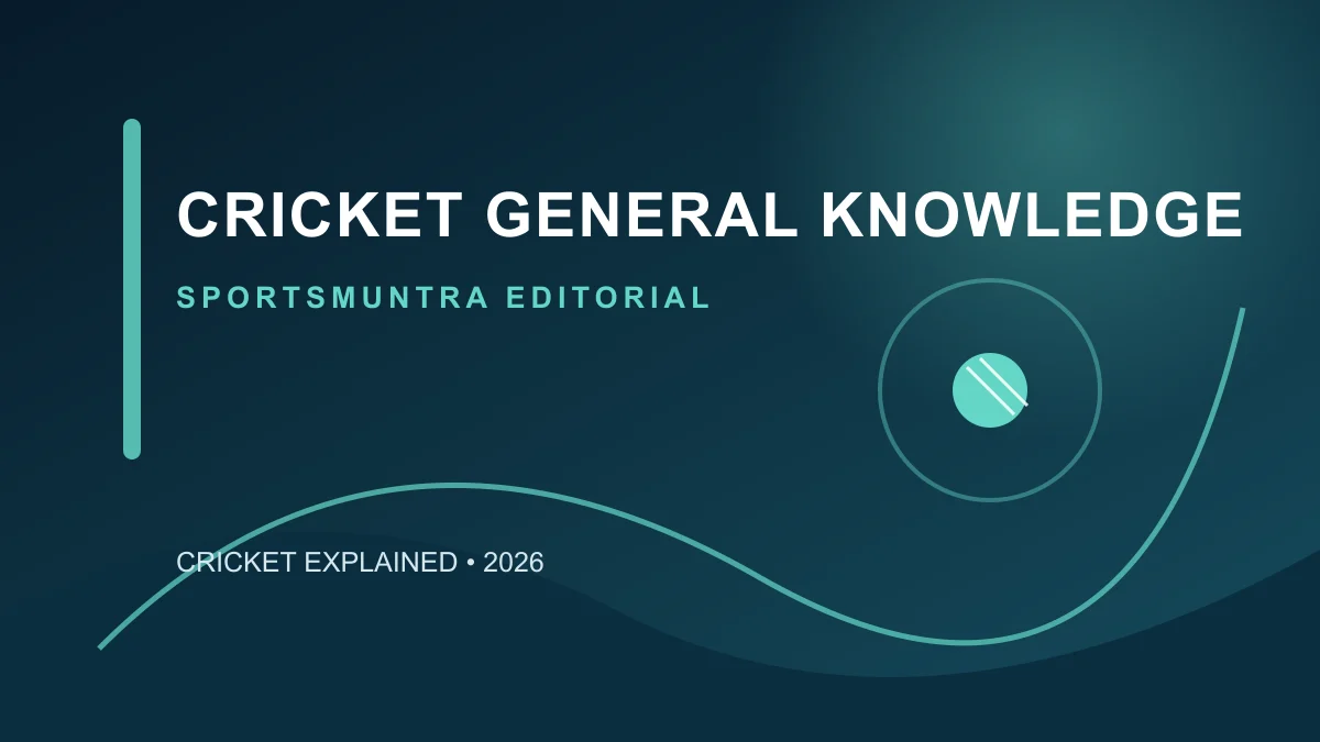 Original editorial illustration for Cricket General Knowledge: 25 rules, terms and facts to know