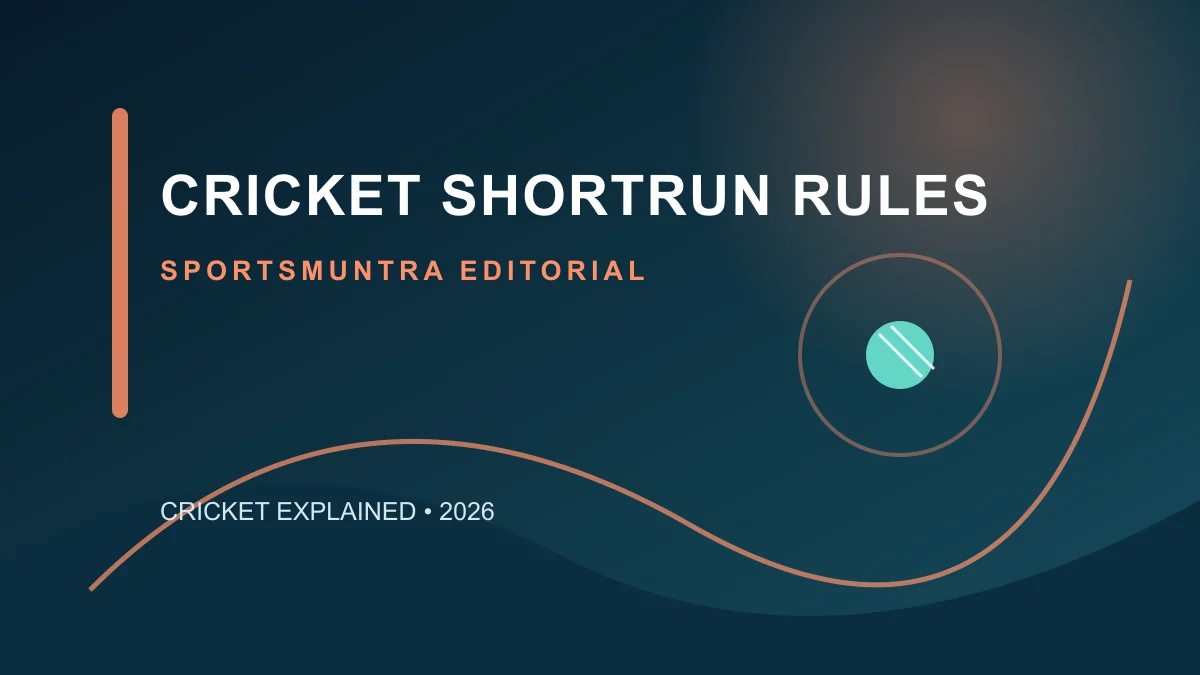 Original editorial illustration for Cricket Short-Run Rules: what happens when a batter turns early