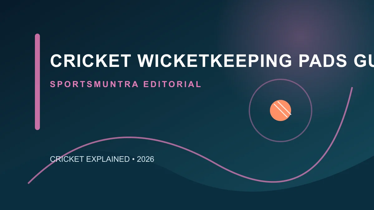Original editorial illustration for Cricket Wicket-Keeping Pads Guide: movement and protection